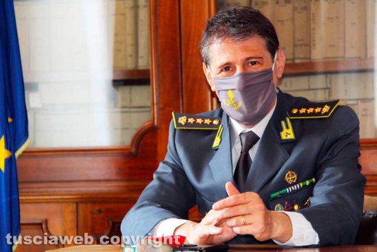 Viterbo - Il comandante provinciale della guardia di finanza Andrea Pecorari