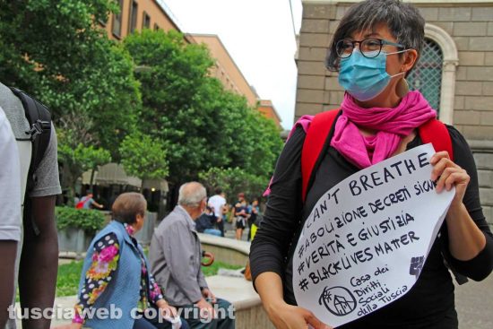 Viterbo - Il Black lives matter