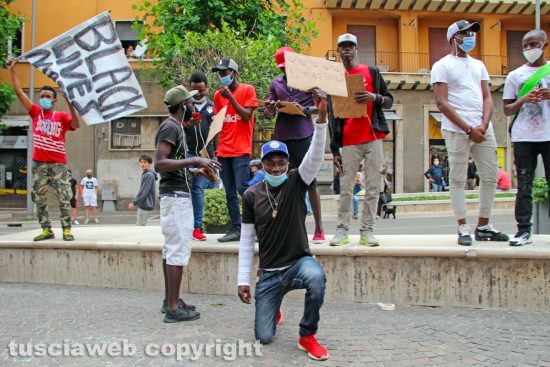 Viterbo - Il Black lives matter