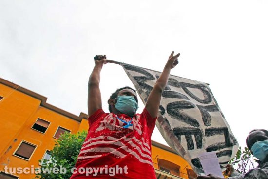 Viterbo - Il Black lives matter