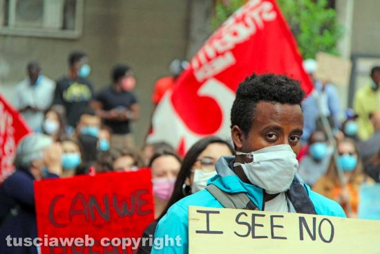 Viterbo - Il Black lives matter