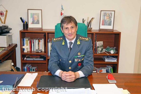 Viterbo - Il comandante provinciale della Guardia di finanza, Andrea Pecorari