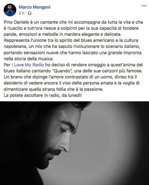Marco Mengoni annuncia l'uscita del singolo "Quando"