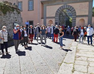Bagnaia - VIlla Lante chiusa - La protesta
