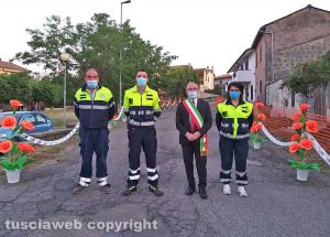 Montefiascone - La processione con l'immagine della Madonna delle Grazie - Il sindaco e la protezione civile
