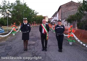 Montefiascone - La processione con l'immagine della Madonna delle Grazie - Il sindaco e la polizia locale