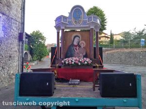Montefiascone - La processione con l'immagine della Madonna delle Grazie