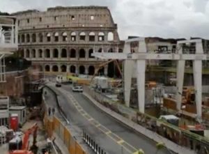 Roma - Colosseo - I lavori alla metro C