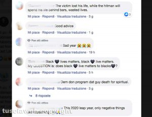 L'omicidio di Orte riportato da giornali e social in Nigeria