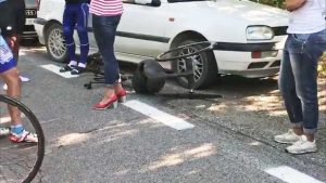 Pienza - L'incidente in cui è rimasto coinvolto Alex Zanardi