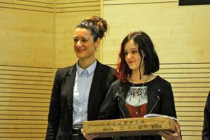 Premiazione di Aurora Marzetti, classe 3A Liceo artistico “Ulderico Midossi” di Vignanello, terza edizione "A Silvia"