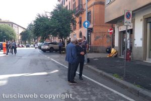 Viterbo - Incendio in via Chiodaroli