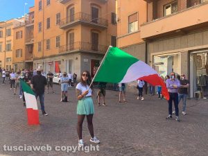 Viterbo - Le Mascherine Tricolori a piazza della Repubblica