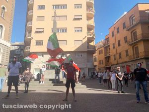 Viterbo - Le Mascherine Tricolori a piazza della Repubblica