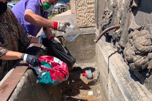 Viterbo - Ripulito il fontanile di piazzale Gramsci