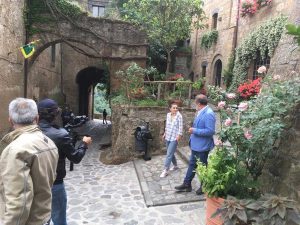 Le telecamere di Linea Verde a Civita di Bagnoregio