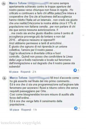Omicidio nel centro d'accoglienza a Orte - Il presidente del consiglio comunale Marco Tofone condivide le richieste di Lega Orte