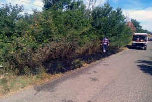 Montefiascone - Principio d'incendio in via Poggio della Frusta - L'intervento dell'Asvom