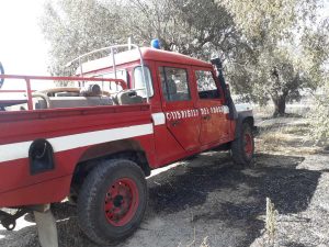 Vasto incendio di sterpaglie vicino l'autostrada