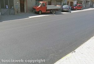 Montefiascone - L'asfaltatura della Cassia a Zepponami