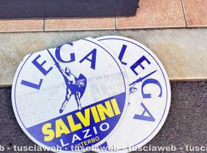 Viterbo - Vandalizzata la sede della Lega