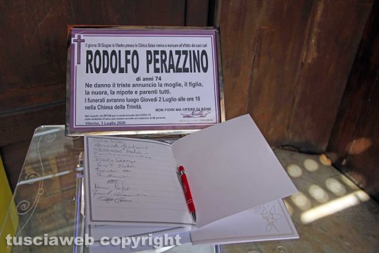 Viterbo - I funerali di Rodolfo Perazzino