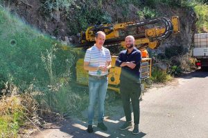 Viterbo - Le indagini geologiche su strada Fonte