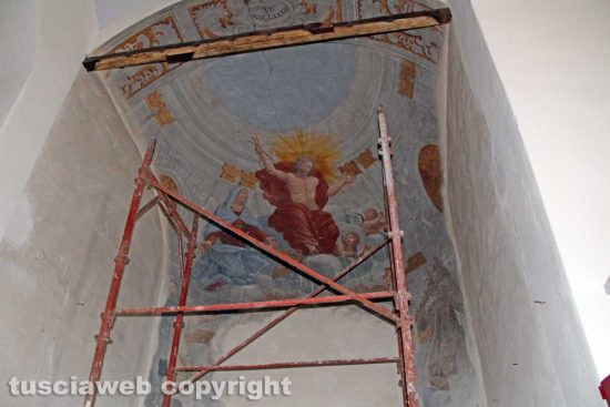 Viterbo - Unitus - Santa Maria in Gradi - L'affresco all'interno del sistema museale d'ateneo
