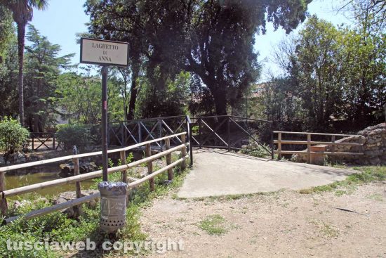 Viterbo - Pratogiardino Lucio Battisti - Il laghetto di Anna