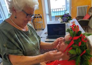 Mariarosa Fonti il giorno della laurea