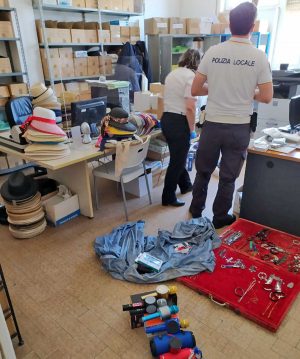 Operazione della polizia locale di Civitavecchia