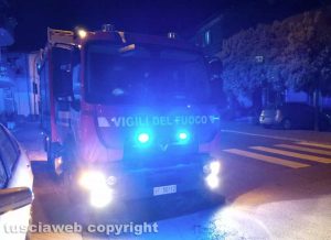Montefiascone - L'intervento dei vigili del fuoco a Zepponami