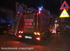 Montefiascone - L'intervento dei vigili del fuoco a Zepponami