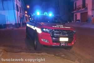 Montefiascone - L'intervento dei vigili del fuoco a Zepponami