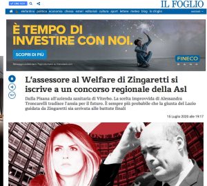 Concorso Asl - L'articolo del Foglio