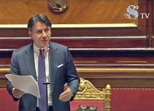Giuseppe Conte in senato