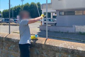 Viterbo - Gli ultras della Viterbese al lavoro