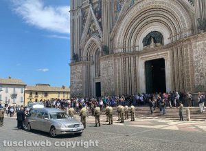 Orvieto - I funerali di Maurizio Pagliaroli