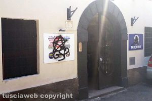 Imbrattata la&nbsp;sede della Lega di Tarquinia