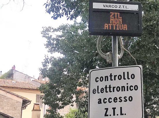 Viterbo - Ztl centro storico - Varco