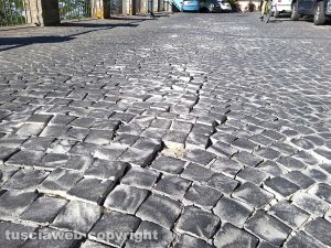 Montefiascone - Via Piave - La pavimentazione allentata