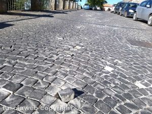 Montefiascone - Via Piave - La pavimentazione allentata
