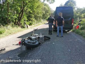 Soriano - Incidente sulla provinciale Molinella, muore centauro