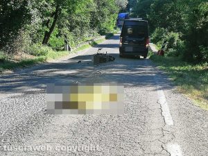 Soriano - Incidente sulla provinciale Molinella, muore centauro