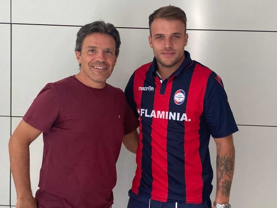 Sport - Calcio - Flaminia Civita Castellana - Jacopo Sciamanna e il presidente Francesco Bravini