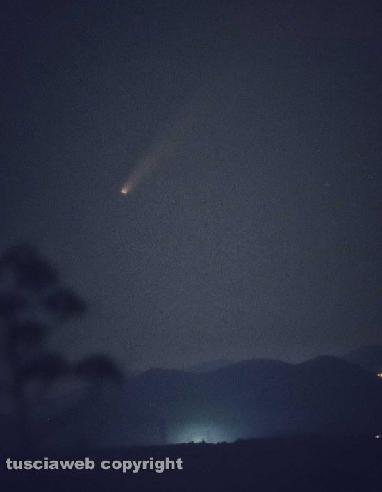 La cometa a Monte Romani
