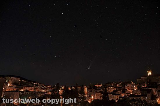 La cometo Neowise fotografata da Francesco Rita