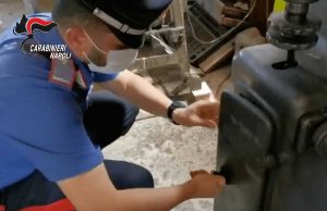 La stamperia sequestrata a Somma Vesuviana