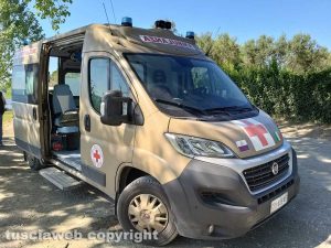 Montefiascone - Le operazioni di brillamento dell'ordigno bellico
