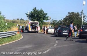 Tuscania - Frontale auto-moto